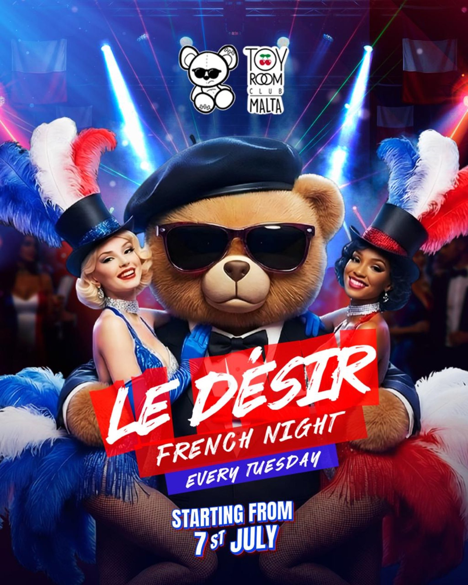 flyer le desir french night toyroom malte