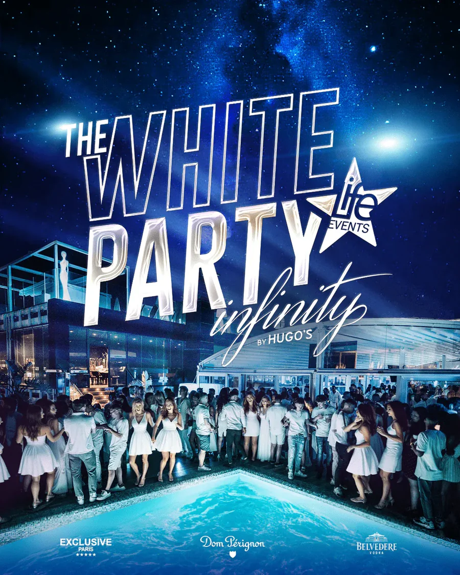 Flyer White Party Hugo’s Hotel Malte
