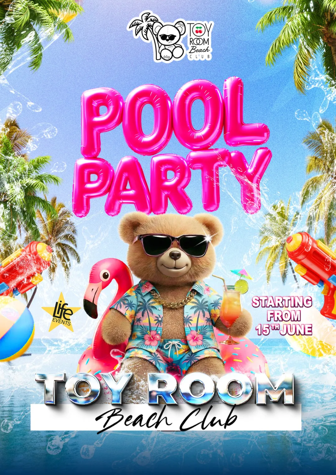 Pool Party au Toyroom Beach Club