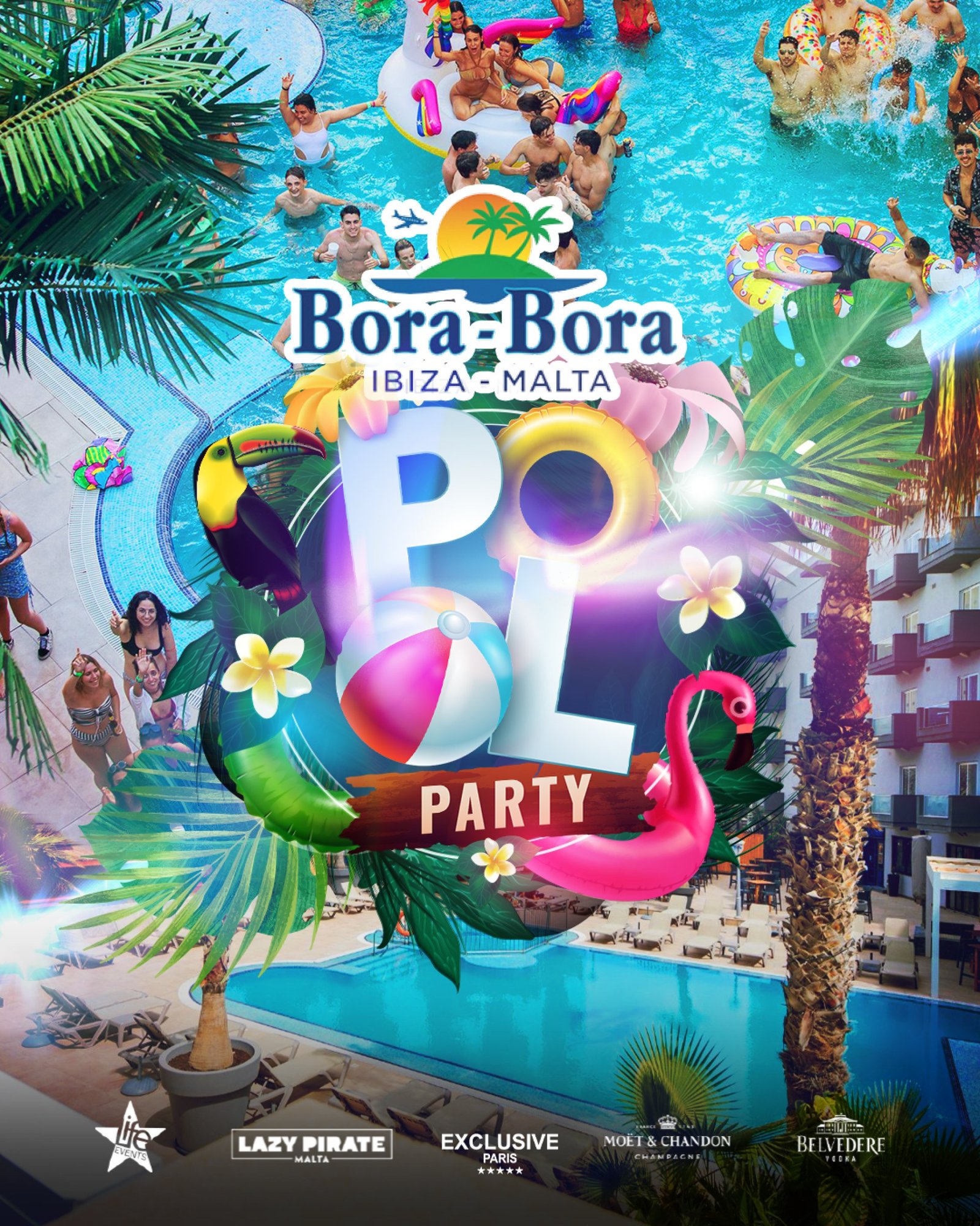 Pool Party au Bora Bora à Malte